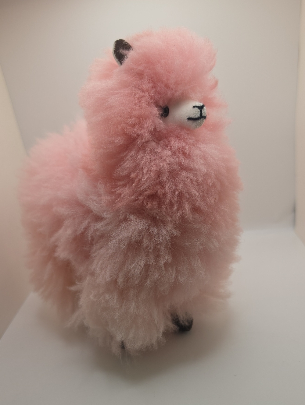 Plush Pink Artisanal Alpaca Plush Stuffed Toy